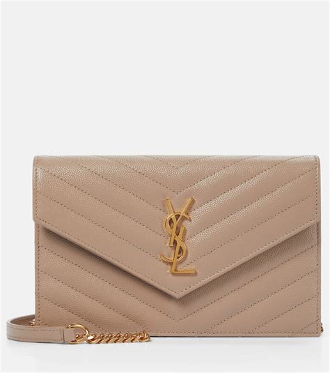 red cassandre ysl|CASSANDRE envelope chain wallet in patent leather .